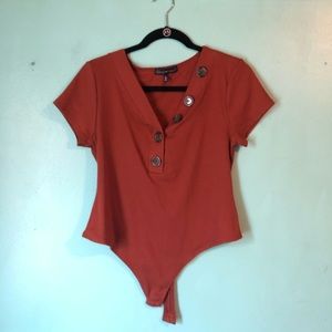 Bodysuit with buttons